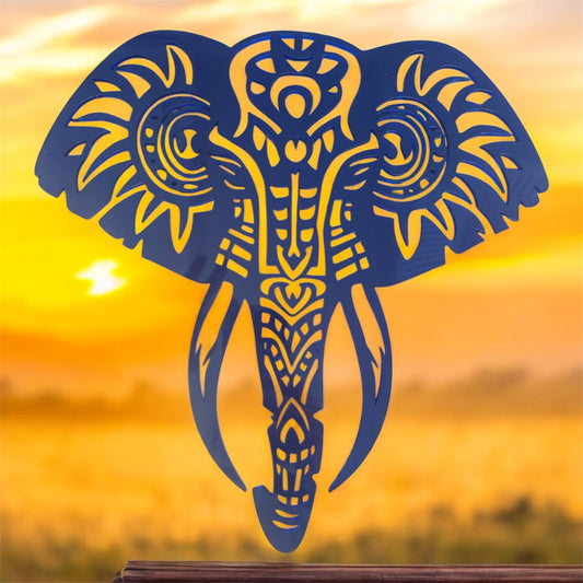 Perspex Wall Art - African Elephant Head