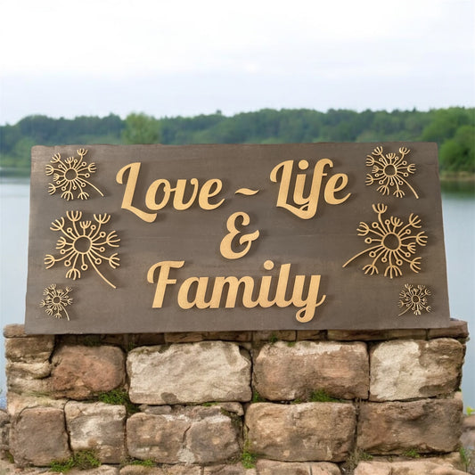 Wall Hanging - Love Life & Family